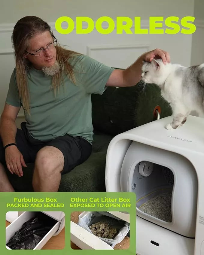 Furbulous Auto-Pack Cat Litter Box