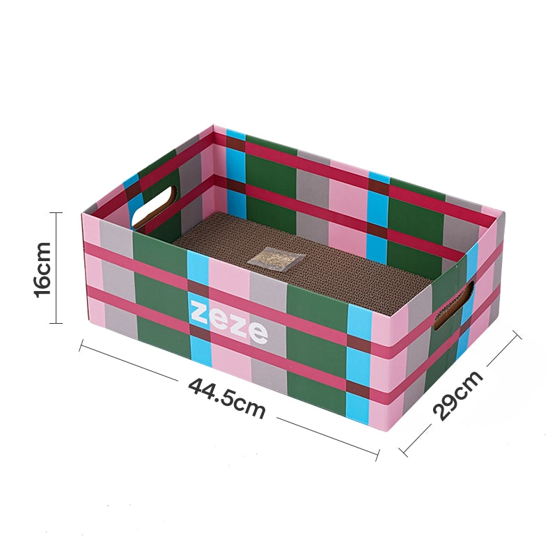 2-in-1 Cat Scratching Box & Storage Furniture