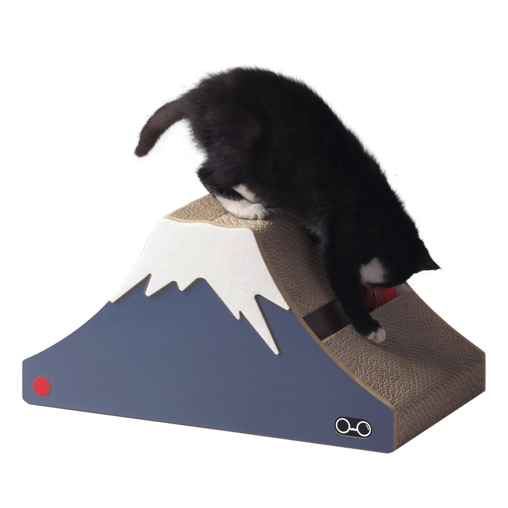 Dual-Purpose Cat Scratching Board 
 snowy mountain style Front View