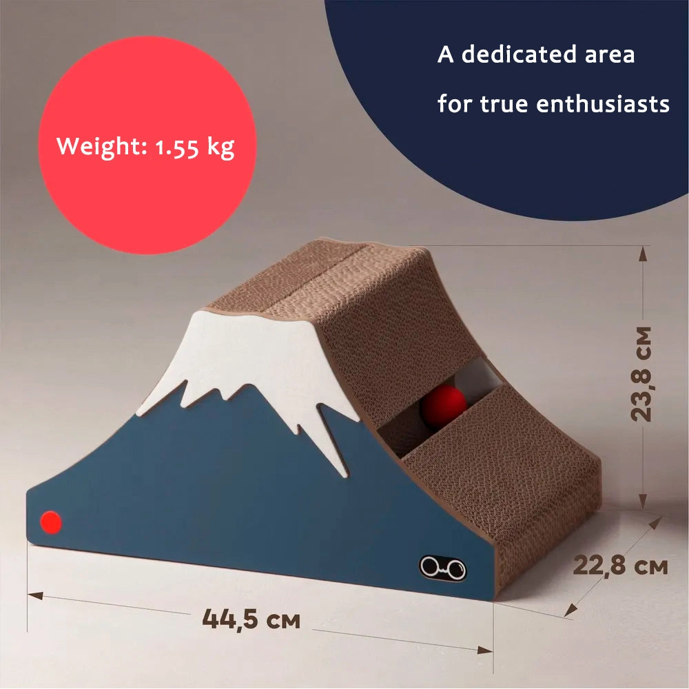 Dual-Purpose Cat Scratching Board 
 snowy mountain style size