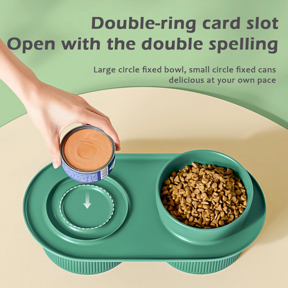 Ergonomic Cat Bowl green style benefit