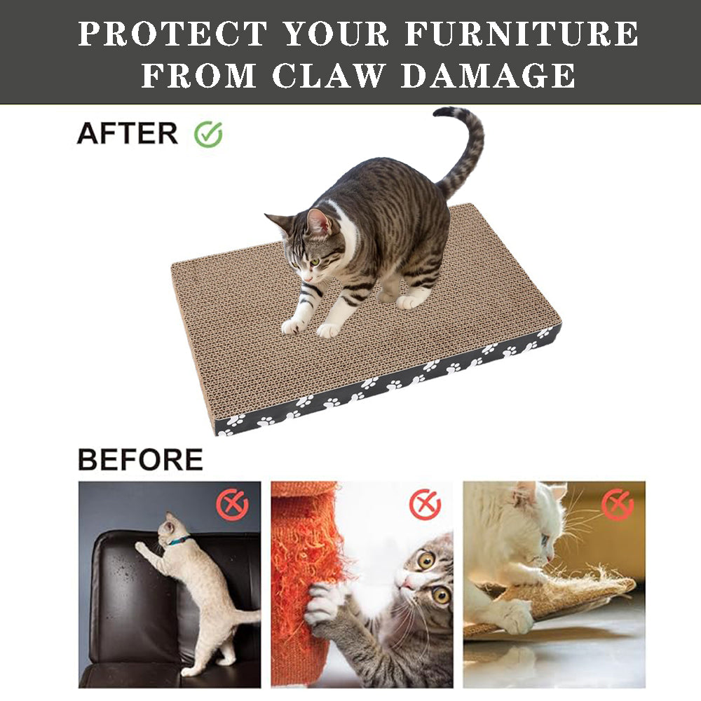 Double-Sided Recycled Cat Scratching Board Features