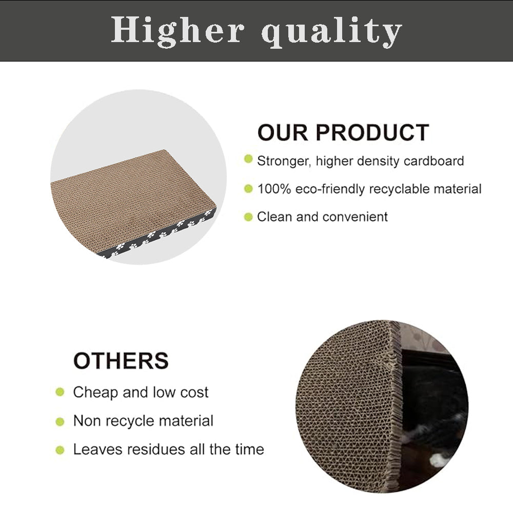 Double-Sided Recycled Cat Scratching Board Compared with others