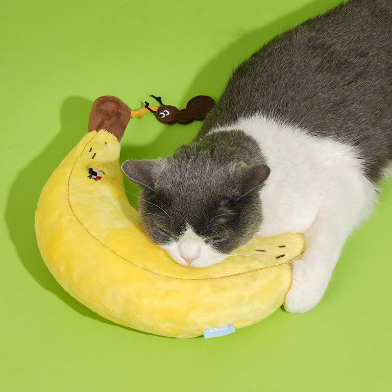 2-in-1 Cat Toy Pillow