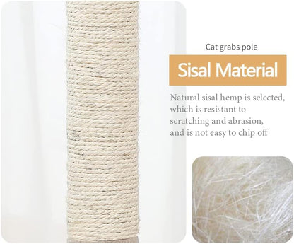 Cat Scratching Post | High-Quality Sisal Rope & Sturdy Plush Ball