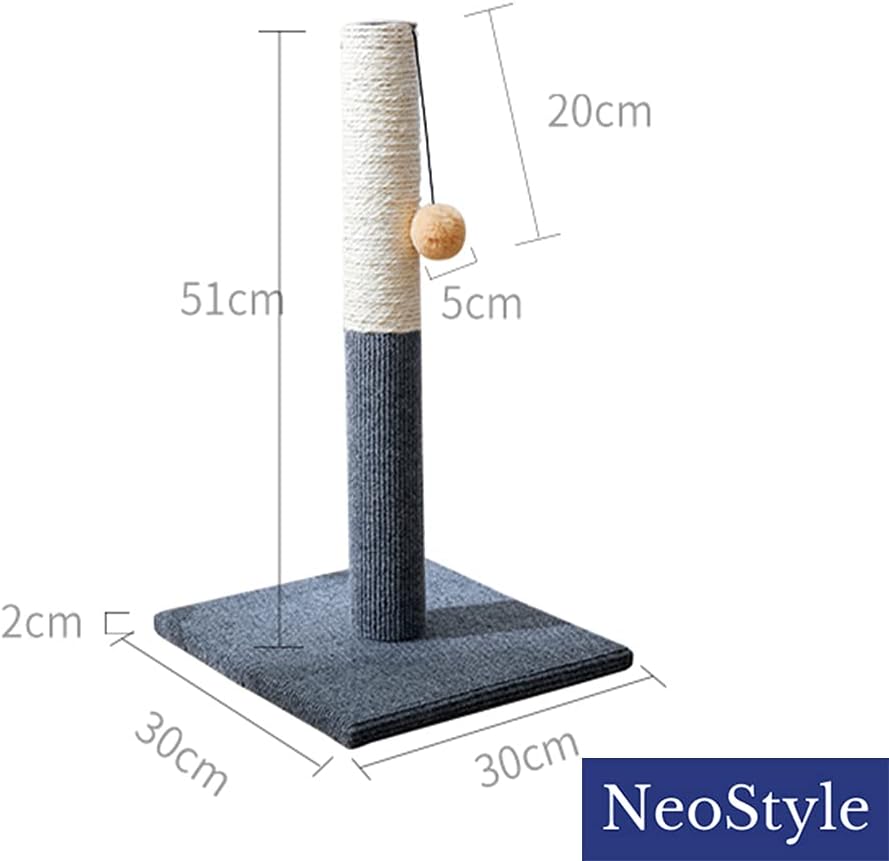 Cat Scratching Post | High-Quality Sisal Rope & Sturdy Plush Ball