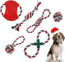 6pcs Dog Chew Toy Christmas Set