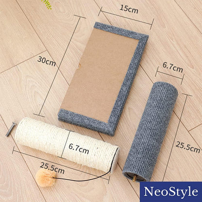 Cat Scratching Post | High-Quality Sisal Rope & Sturdy Plush Ball