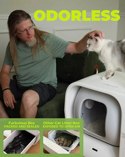 Furbulous Auto-Pack Cat Litter Box