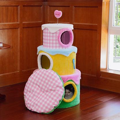 3-Layer Birthday Cake Cat Tree