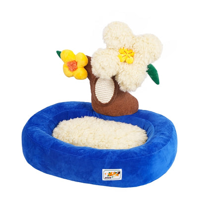 Plant Cat Bed & Scratcher 2-in-1
