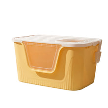 Large Cat Litter Box with High Sides Front View