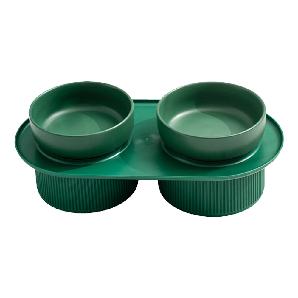 Ergonomic Cat Bowl green style 