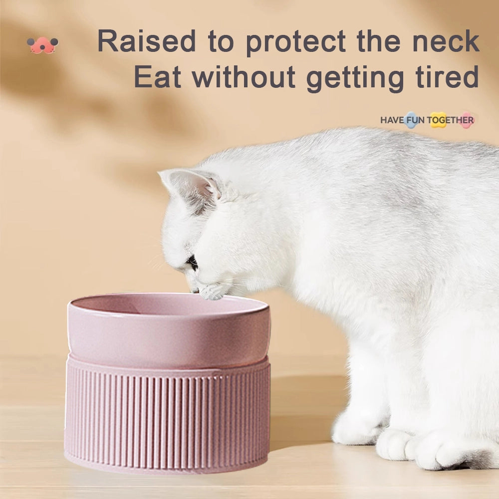 Ergonomic Cat Bowl pink style benefit