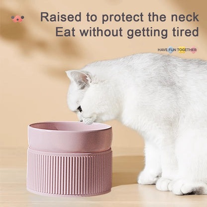 Ergonomic Cat Bowl pink style benefit