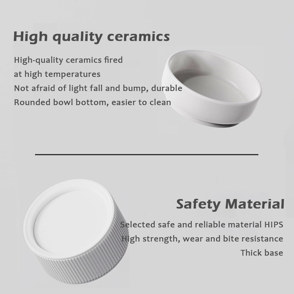 Ergonomic Cat Bowl pink style Features