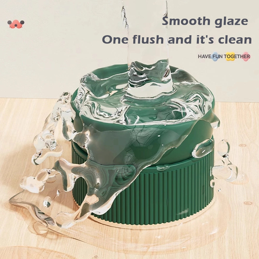 Ergonomic Cat Bowl green style Features