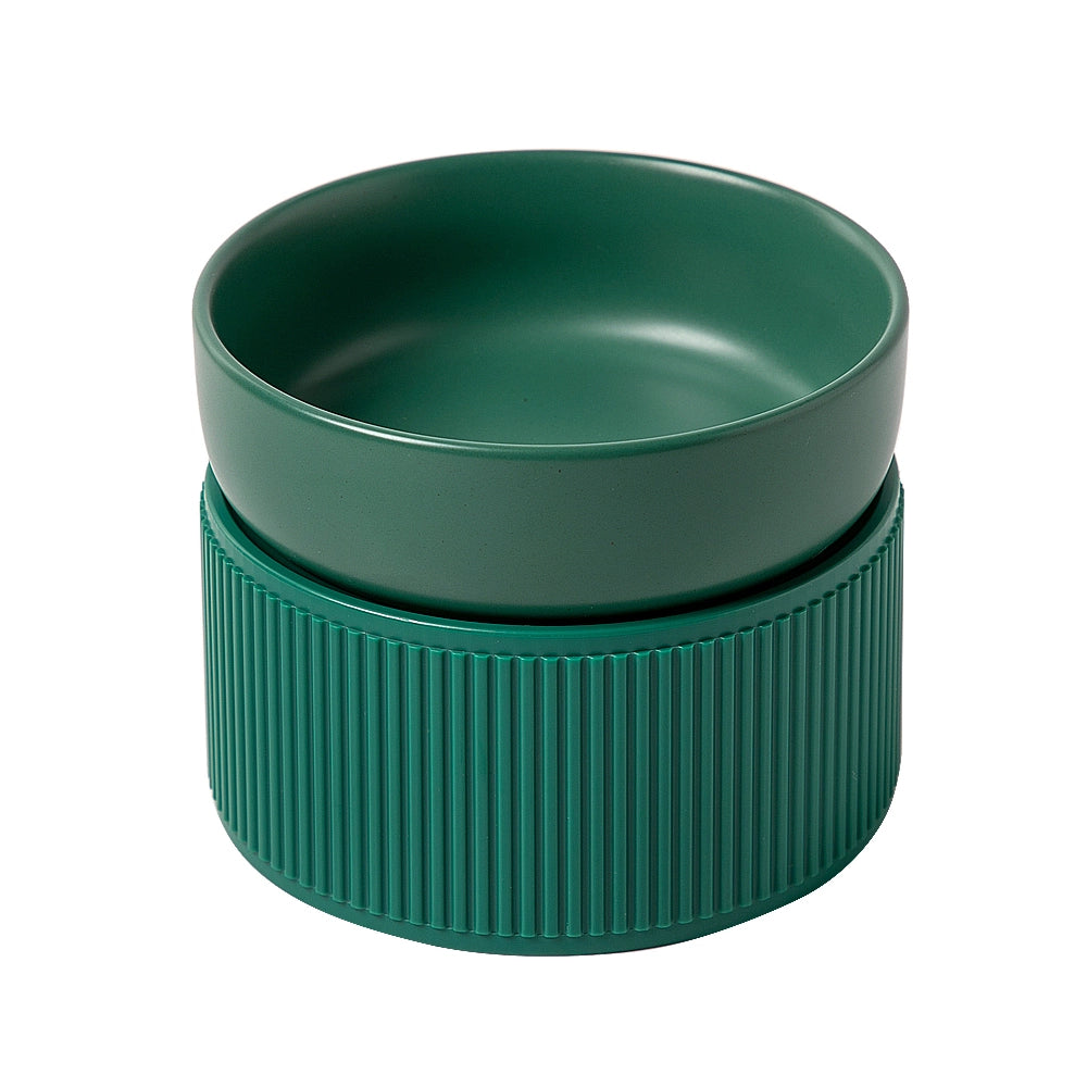 Ergonomic Cat Bowl green style 