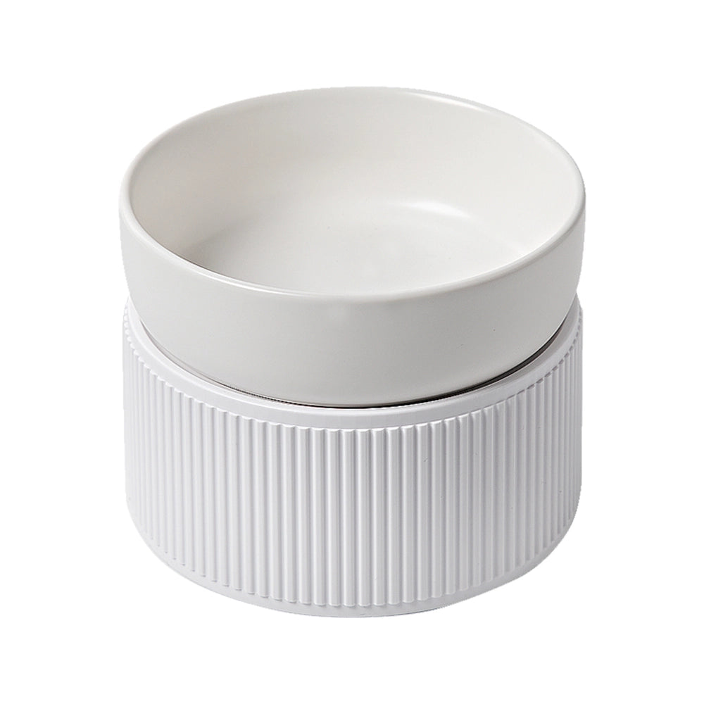 Ergonomic Cat Bowl white style