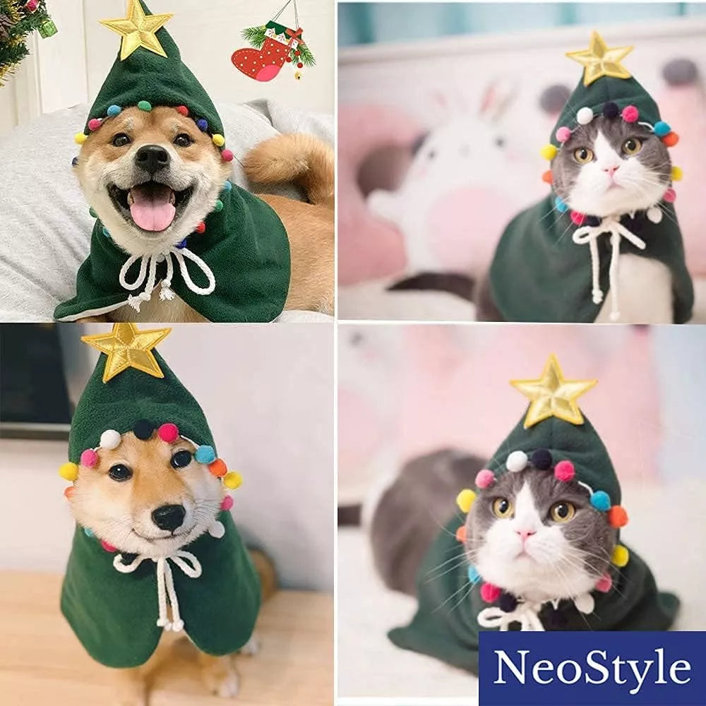 Christmas Pet Green Cloak