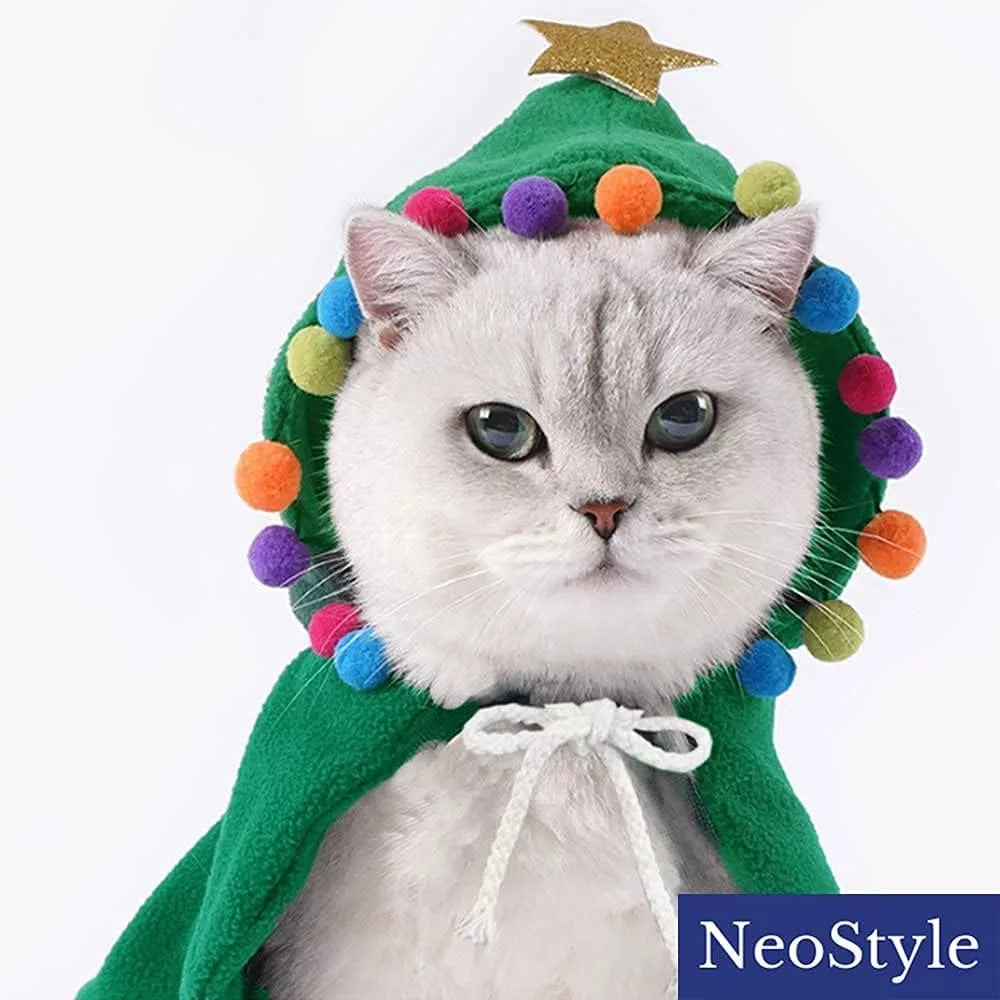 Christmas Pet Green Cloak