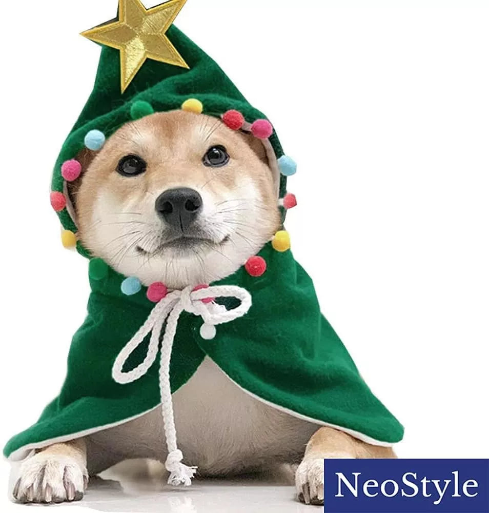 Christmas Pet Green Cloak