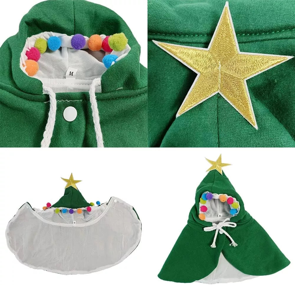 Christmas Pet Green Cloak