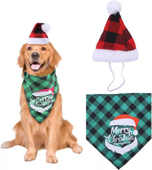 Christmas Pet Hat and Scarf Set