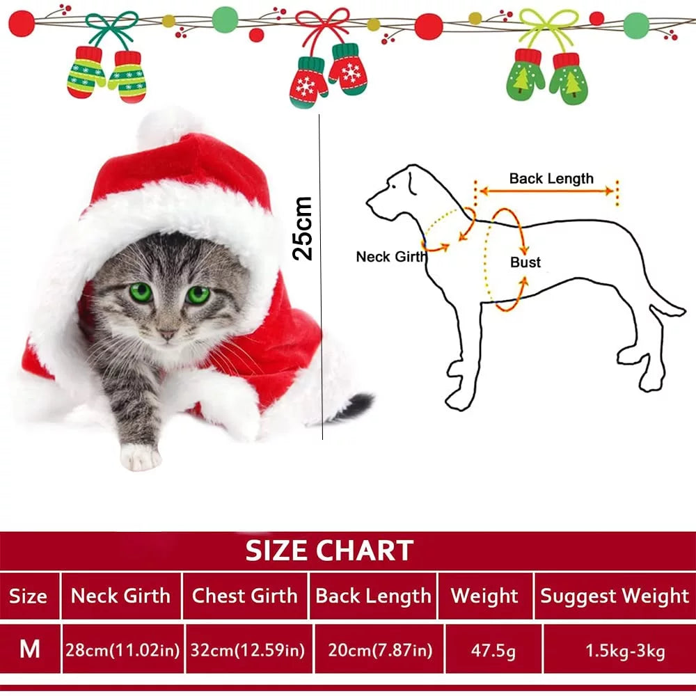 Christmas Pet Red Cloak