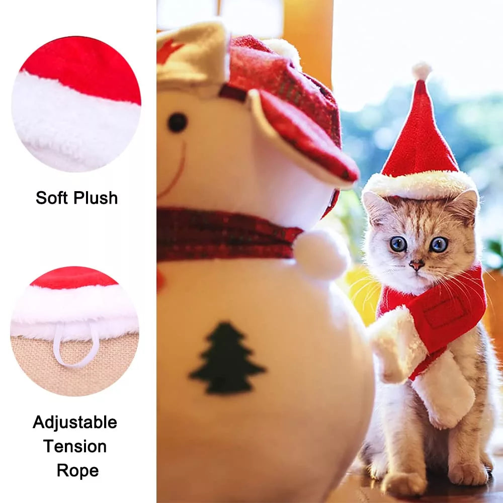 Christmas Pet Red Hat