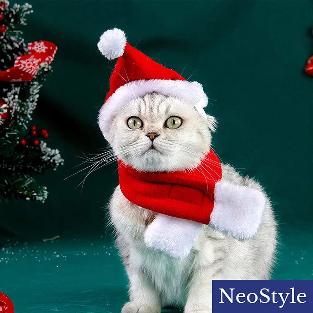Christmas Pet Red Scarf
