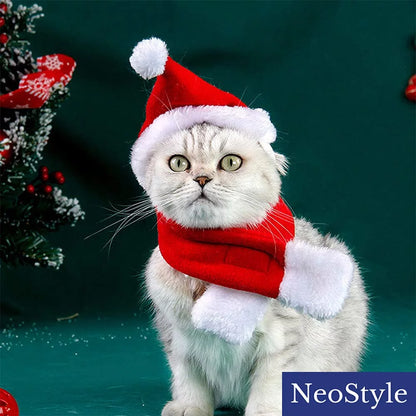 Christmas Pet Red Scarf