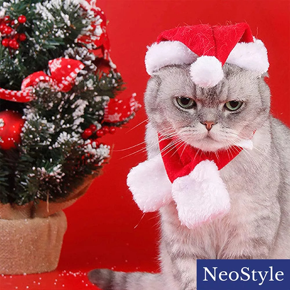 Christmas Pet Red Scarf