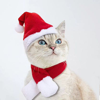 Christmas Pet Red Scarf