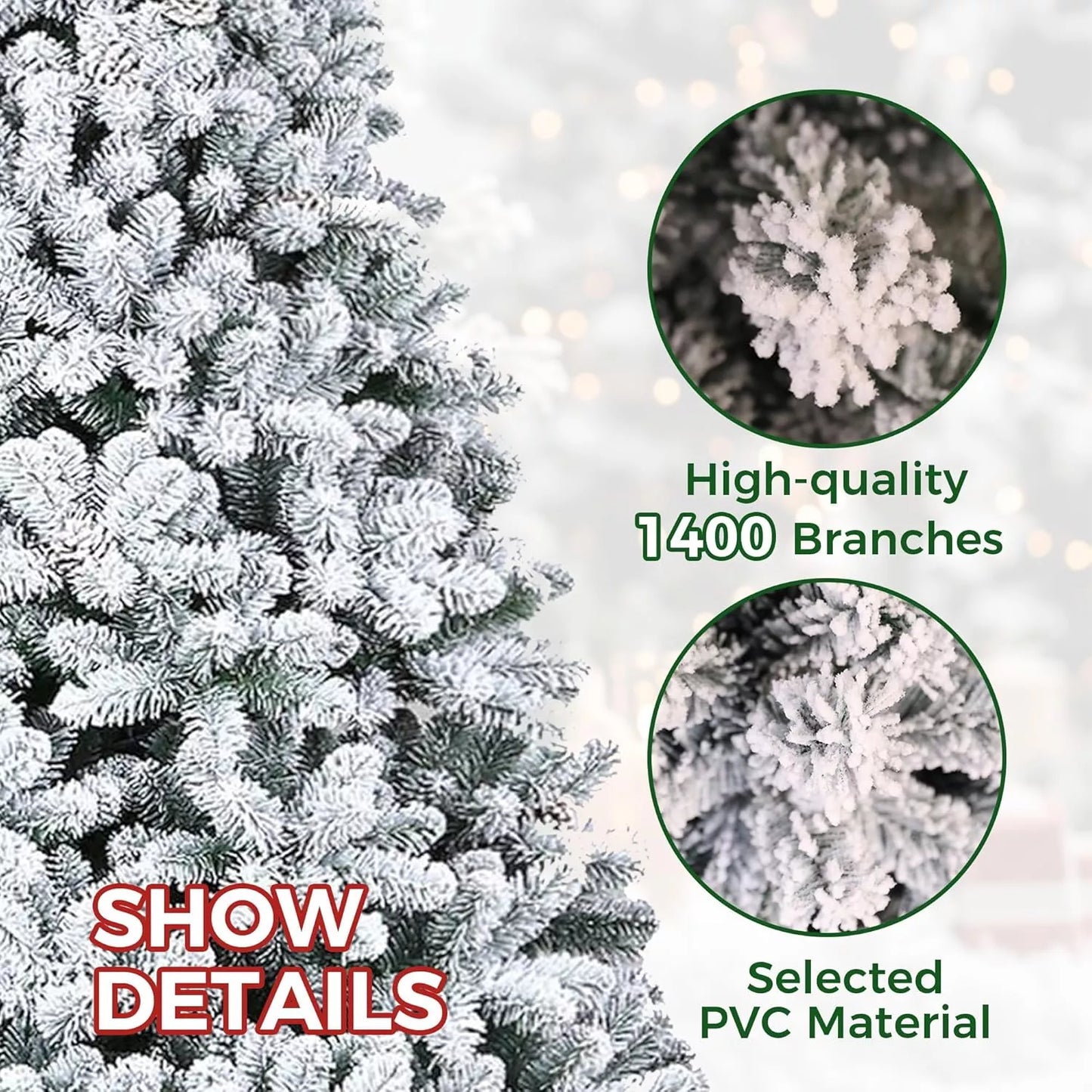 Snow Christmas Tree - 240CM