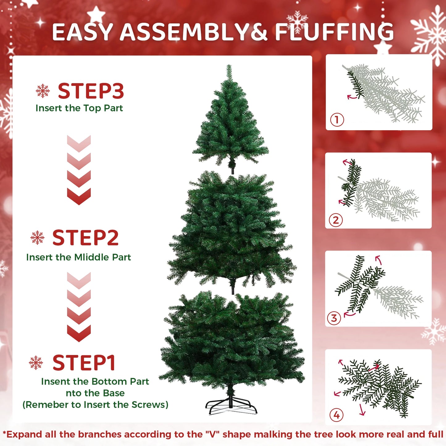 Classic Christmas Tree - 210CM