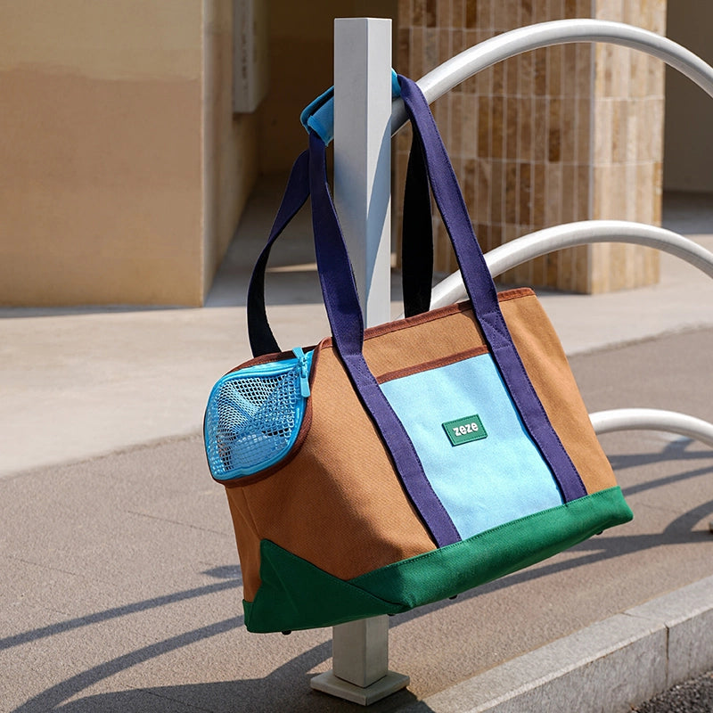 Color-Block Pet Tote Carrier