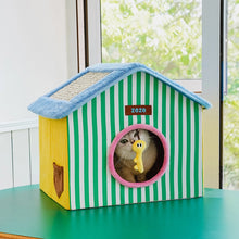 Foldable Enclosed Cat Box House