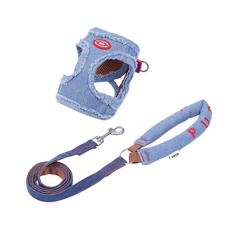 Denim Dog Harness