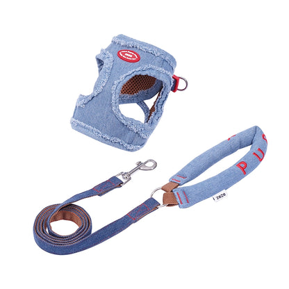 Denim Dog Harness