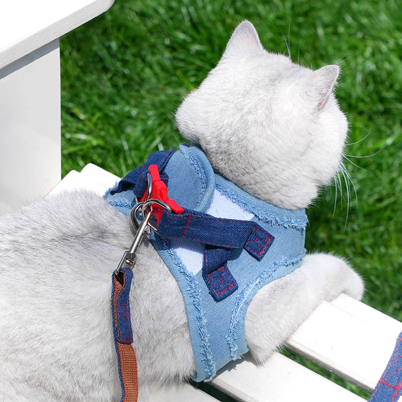 Denim Dog Harness