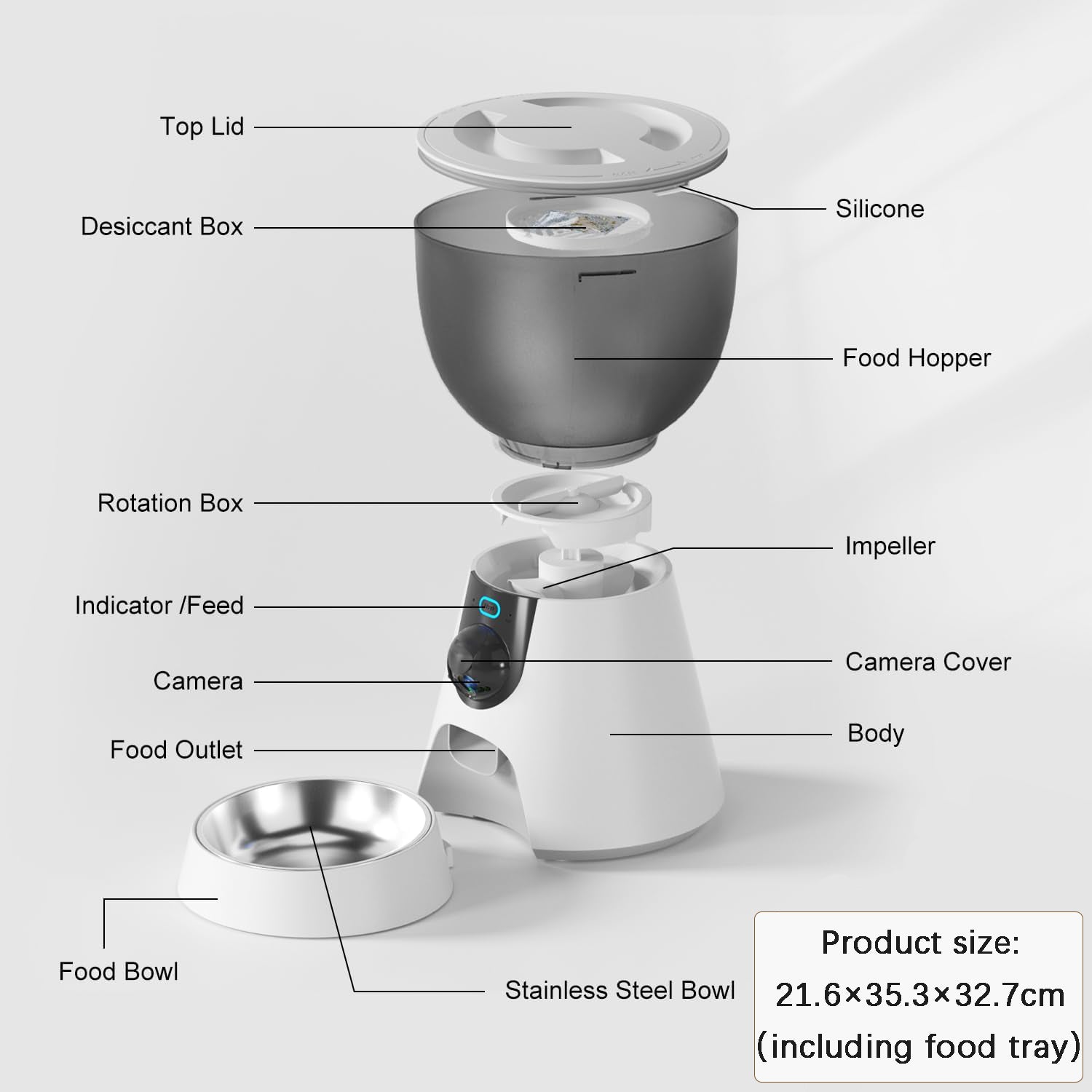 HD Camera Pet Feeder Instructions