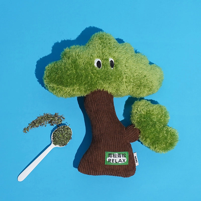Green Pine Cat Catnip Toy