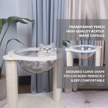 Interactive Cat Scratching Post Nest | Natural Sisal & Sturdy 4-in-1 Set