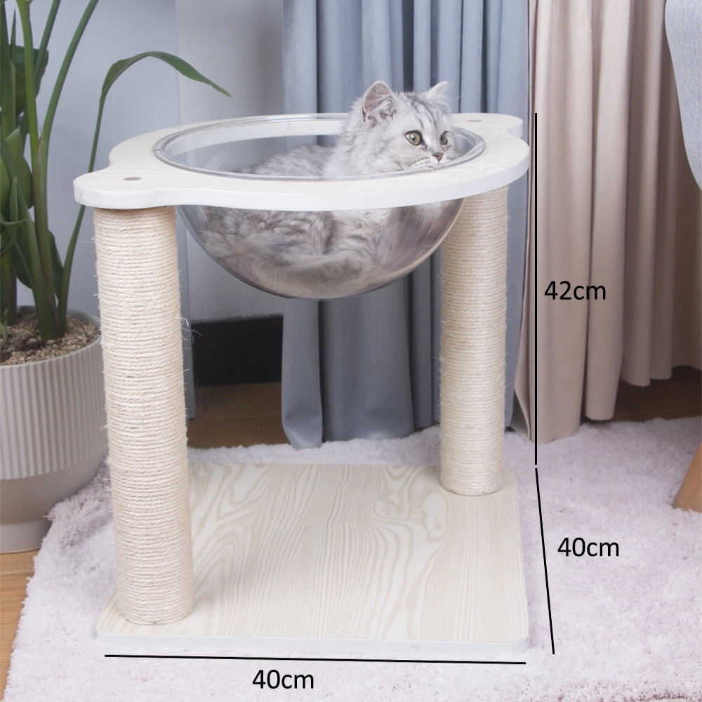 Interactive Cat Scratching Post Nest | Natural Sisal & Sturdy 4-in-1 Set