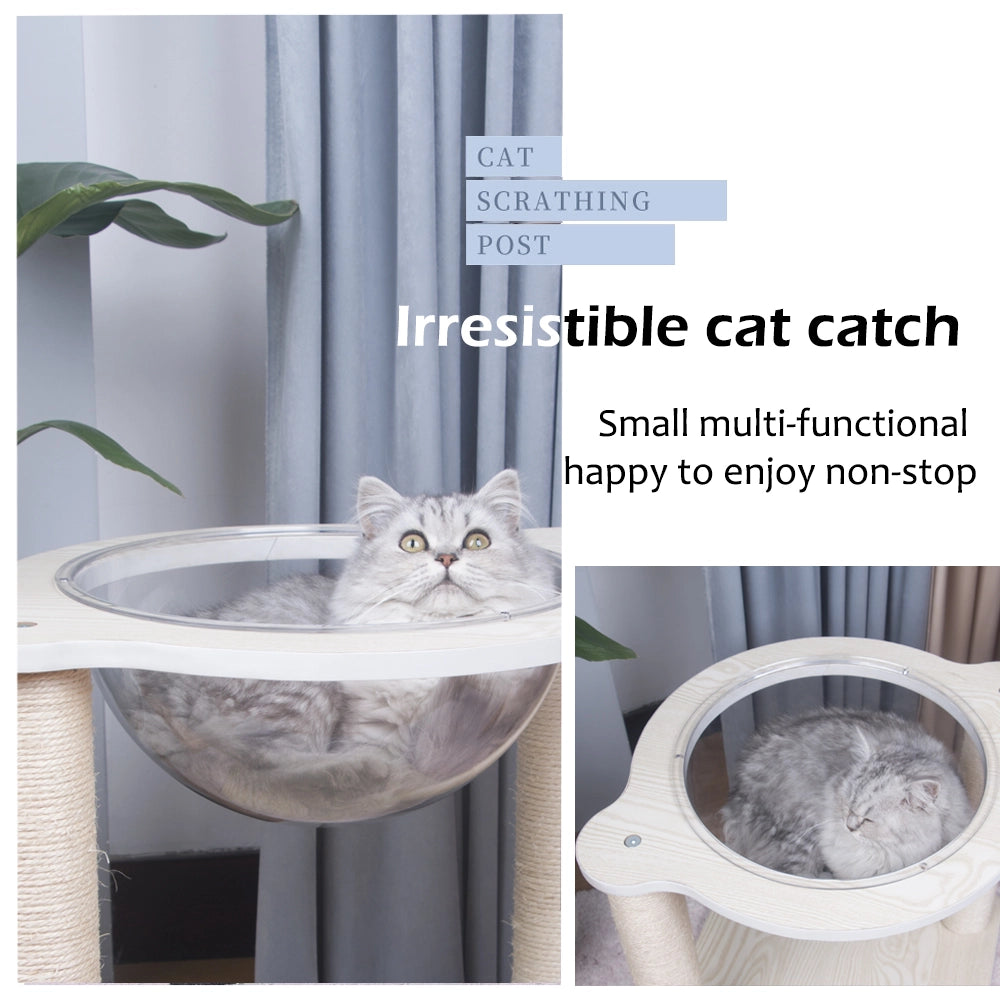 Interactive Cat Scratching Post Nest | Natural Sisal & Sturdy 4-in-1 Set