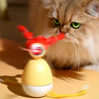 Automatic LED Spinning Cat Toy
