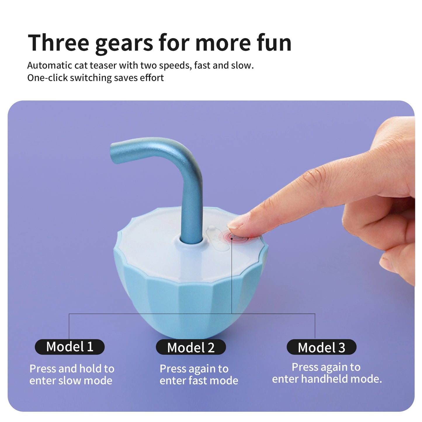 Interactive Laser Toy | Smart Touch & 360° Rotation