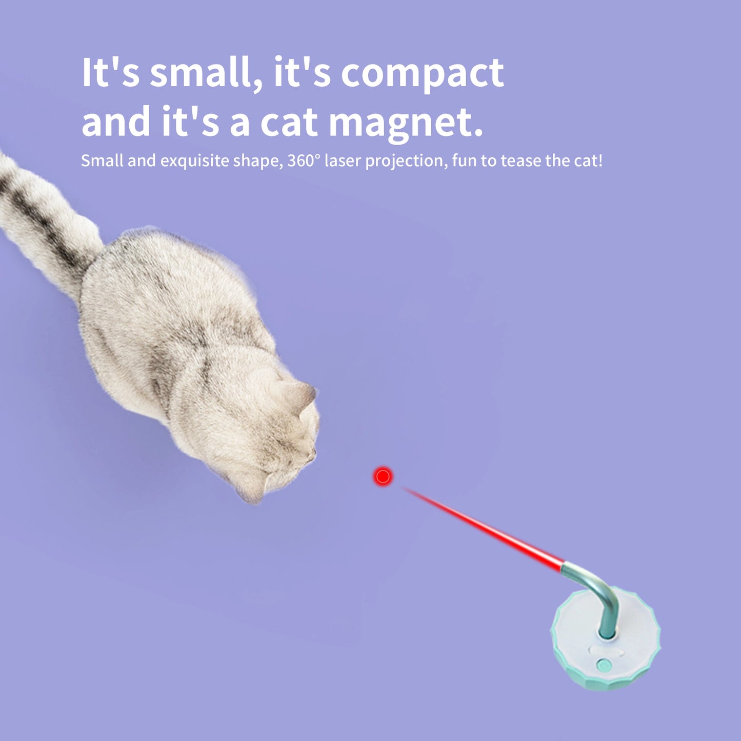 Interactive Laser Toy | Smart Touch & 360° Rotation