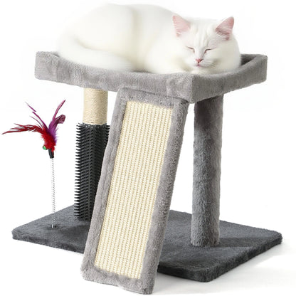 Multi-Functional Cat Tree Tower | Scratching, Playing & Resting 4-in-1 Set